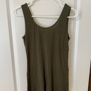 Olive green short dress. Size S.